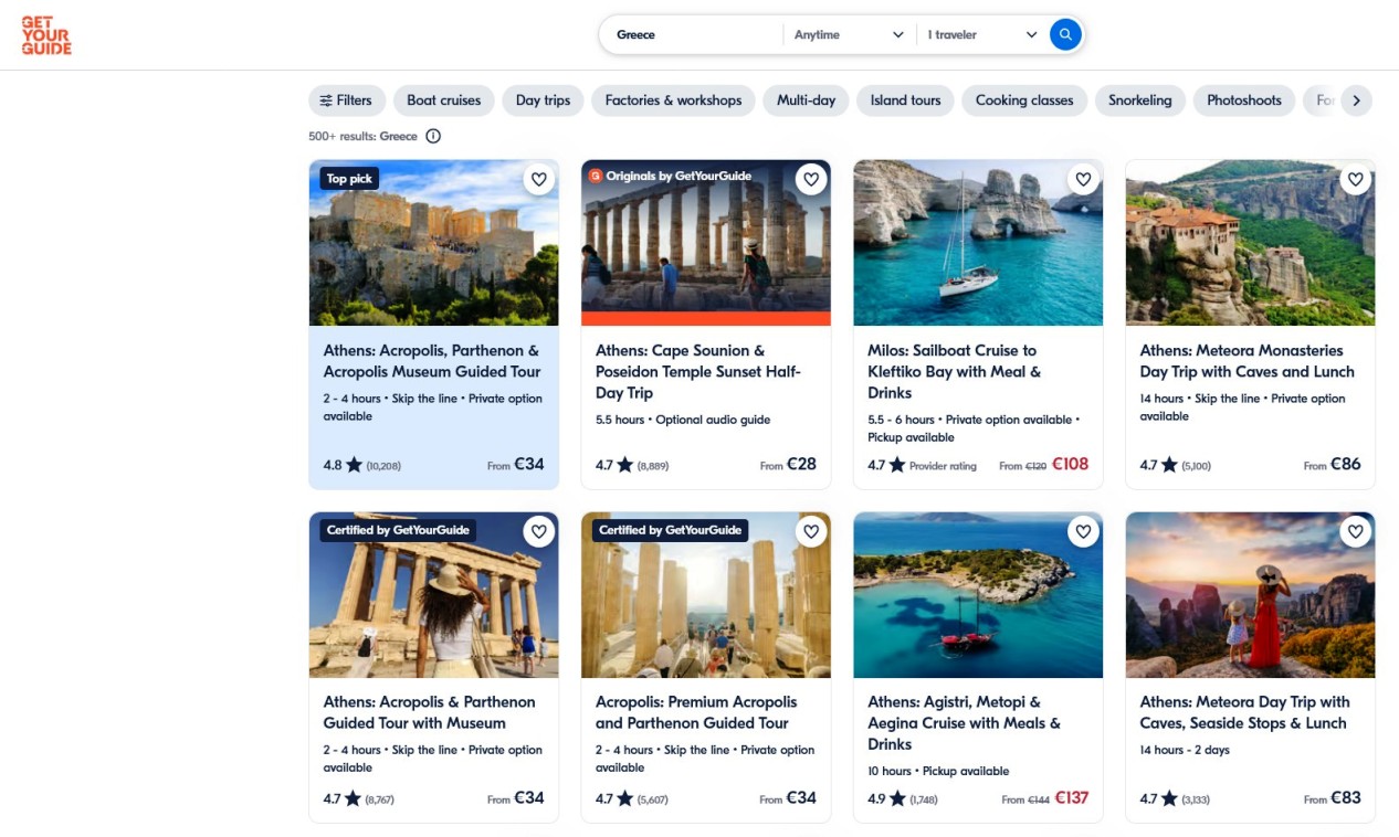 The BEST Greece Tours and Things to Do- FREE Cancellation GetYourGuide