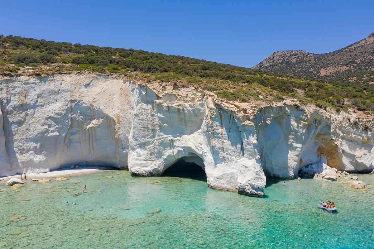 Milos caves