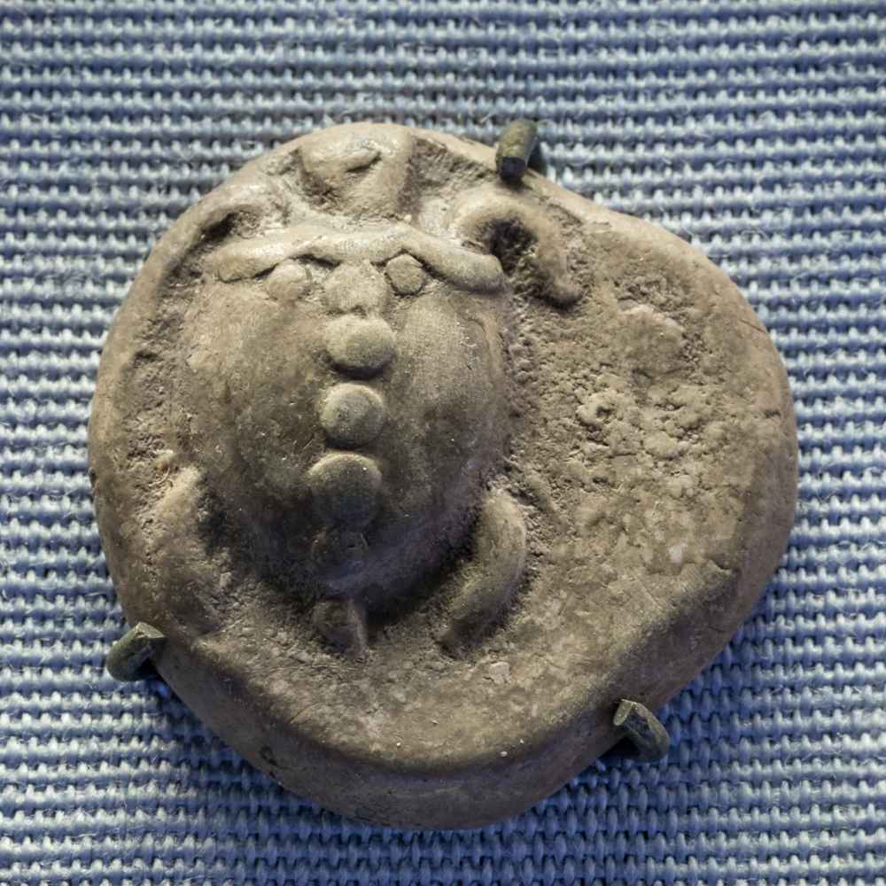 An ancient Aegina silver turtle stater, among the first coins struck in the Greek world