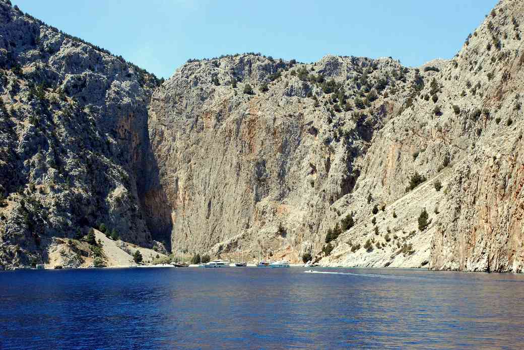 Agios Vasilios Beach on Symi: A Remote Double Bay Below Bare Hills