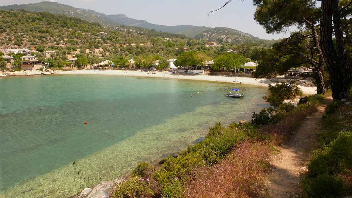 Aliki Beach and the Ancient Quarry in Thassos