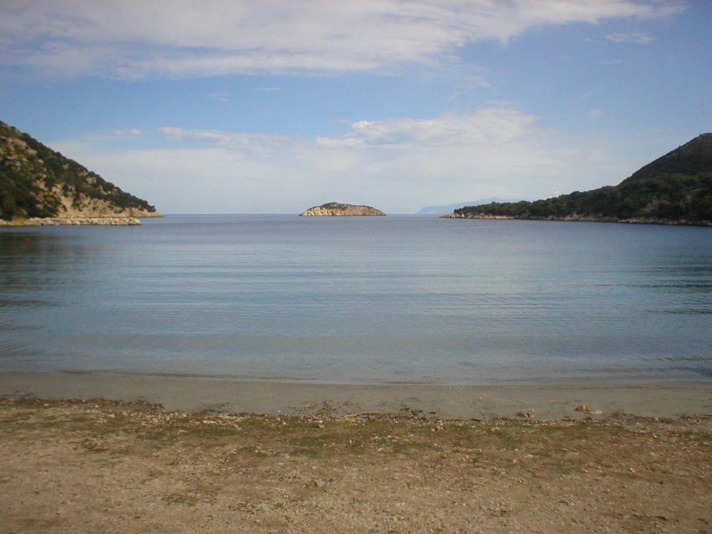 The beach and calm water of Atheras bay, Kefalonia