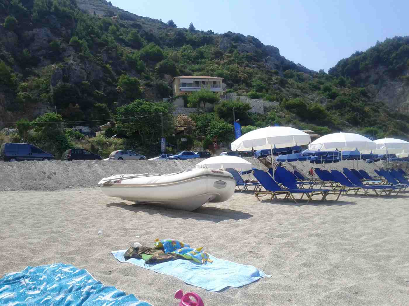 A sandy west-coast bay of Lefkada near Avali beach