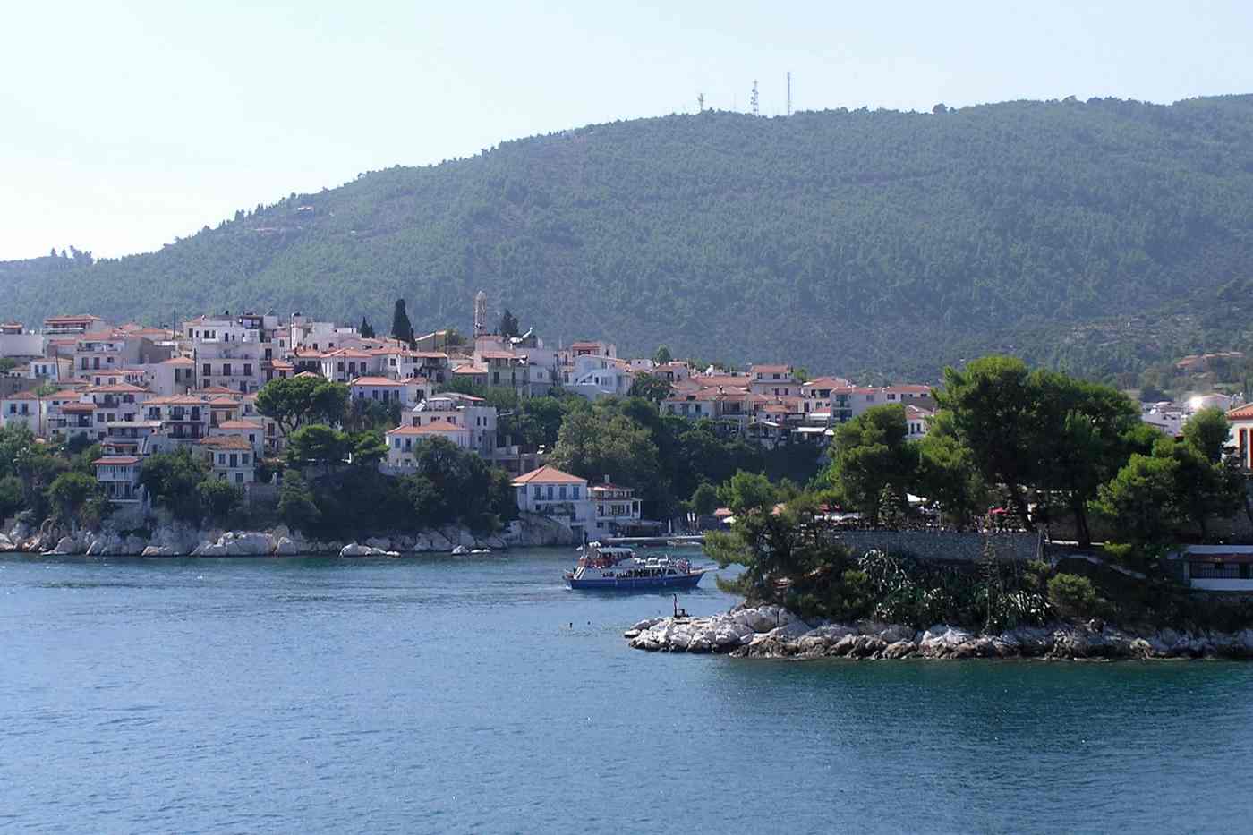 View over Skiathos Town