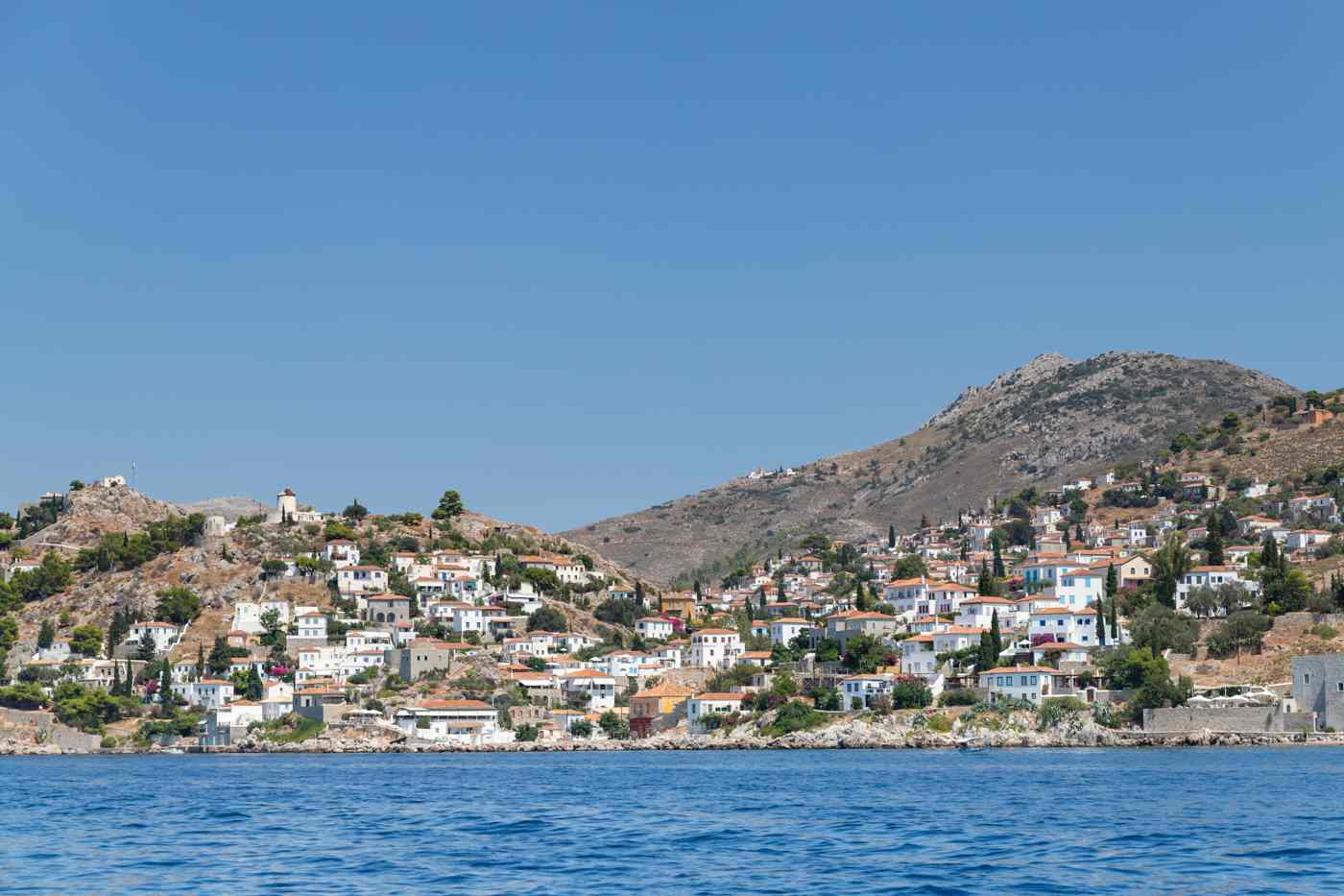 A view of Hydra island, beautiful in every season when choosing the best time to visit Hydra