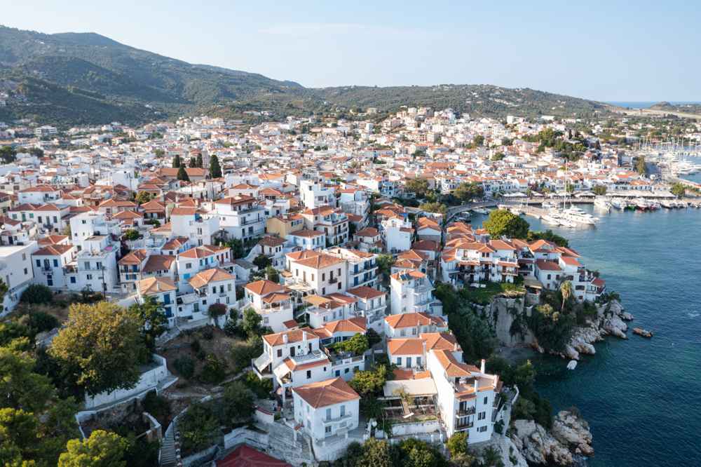 Skiathos Old Town from above