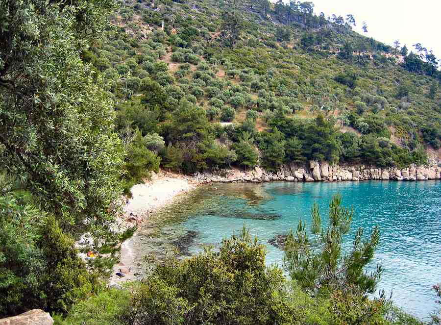 Glykadi Beach on the North-West Coast of Thassos