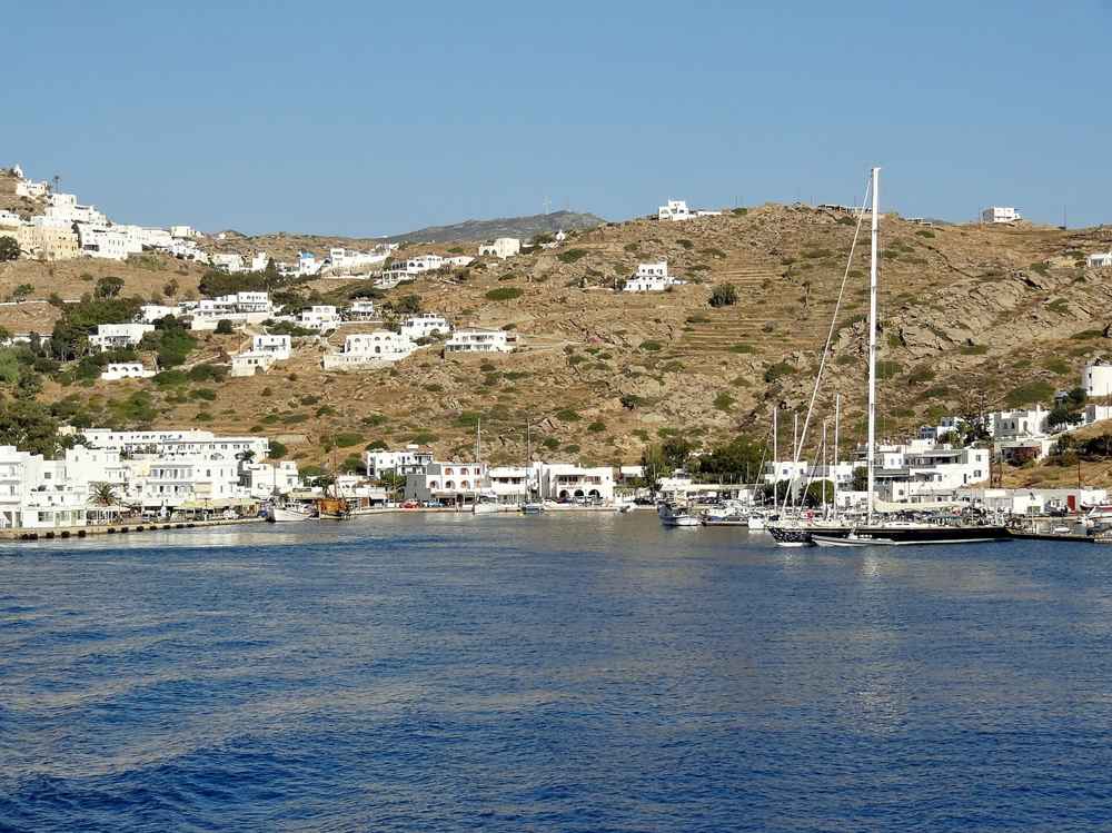 Arriving by sea at the port of Gialos on Ios, the island’s only gateway