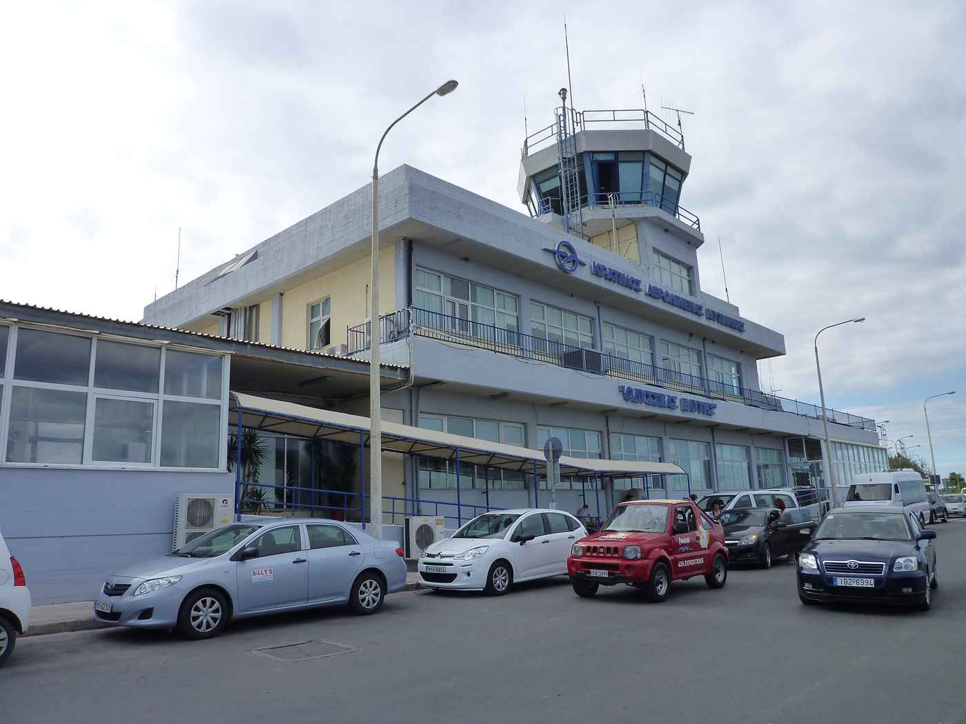 The terminal of Mytilene International Airport on Lesbos