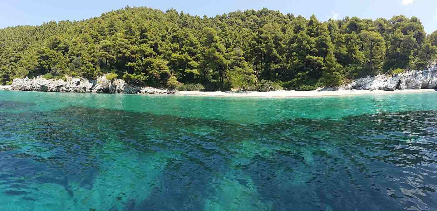 Skopelos, Greece — Beach Kastani, skopelos
