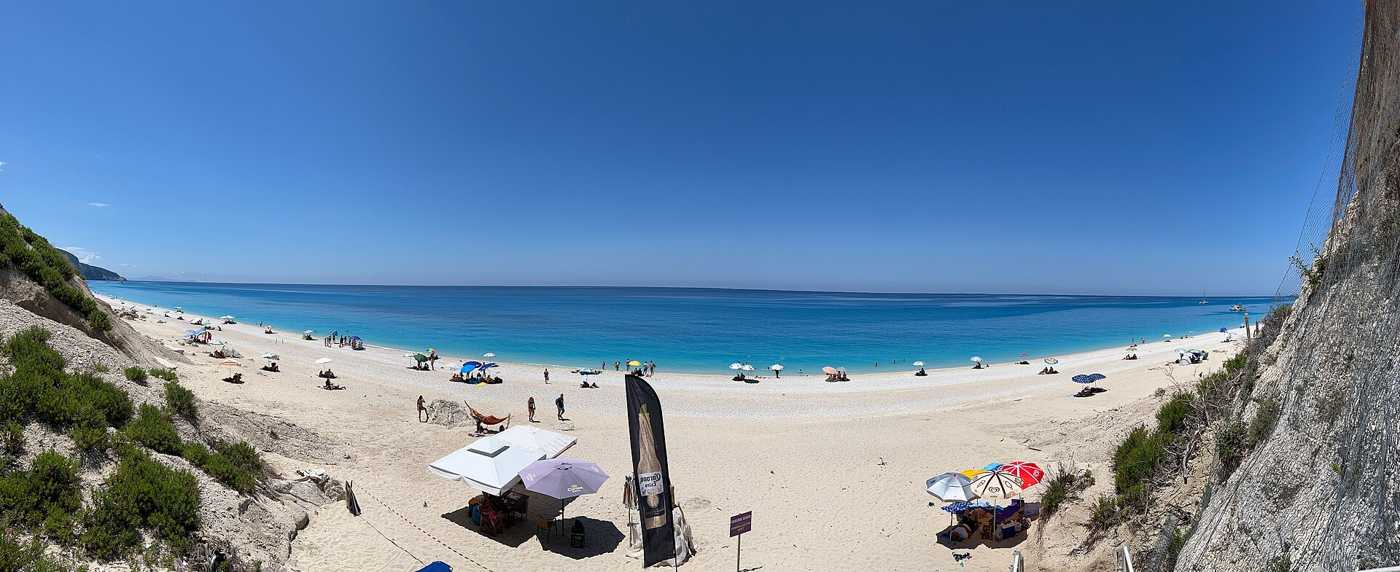 Egremni, one of the idyllic beaches on a Lefkada itinerary