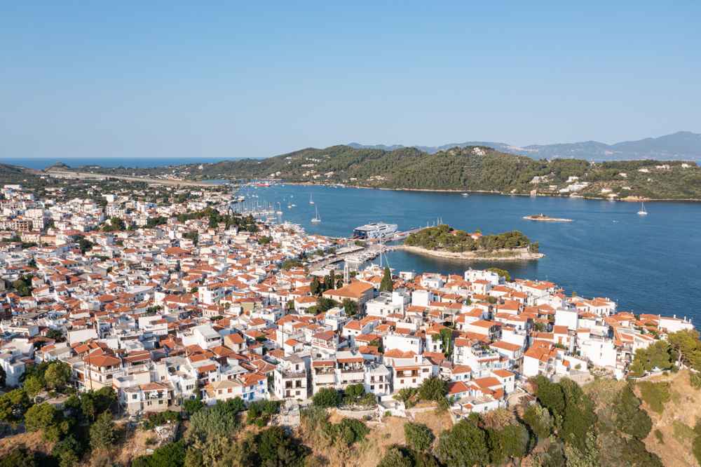 Southeast Skiathos aerial