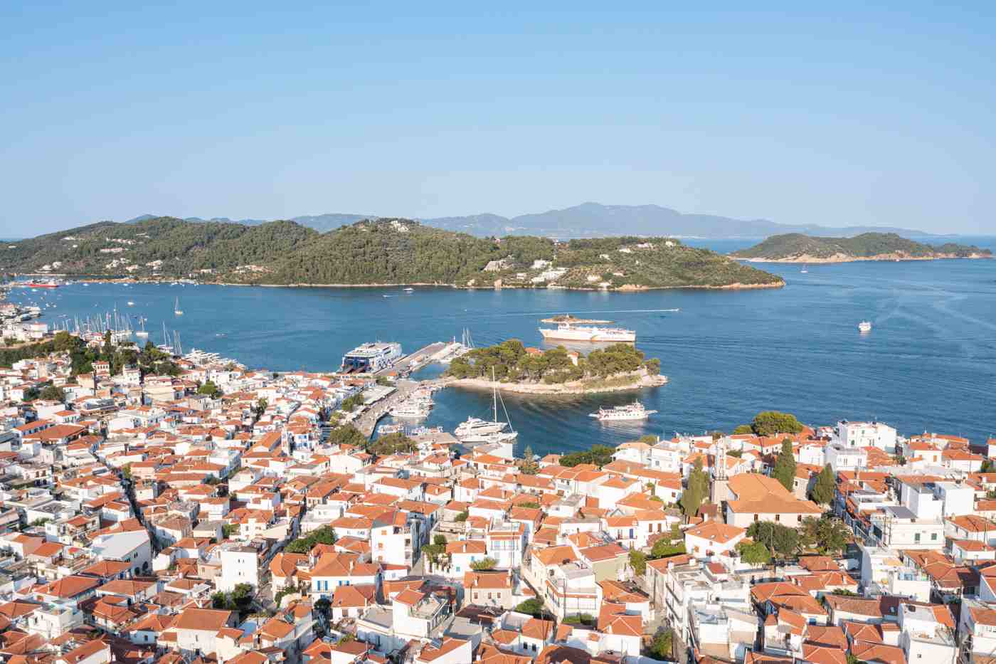 Rooftops of Skiathos Old Town