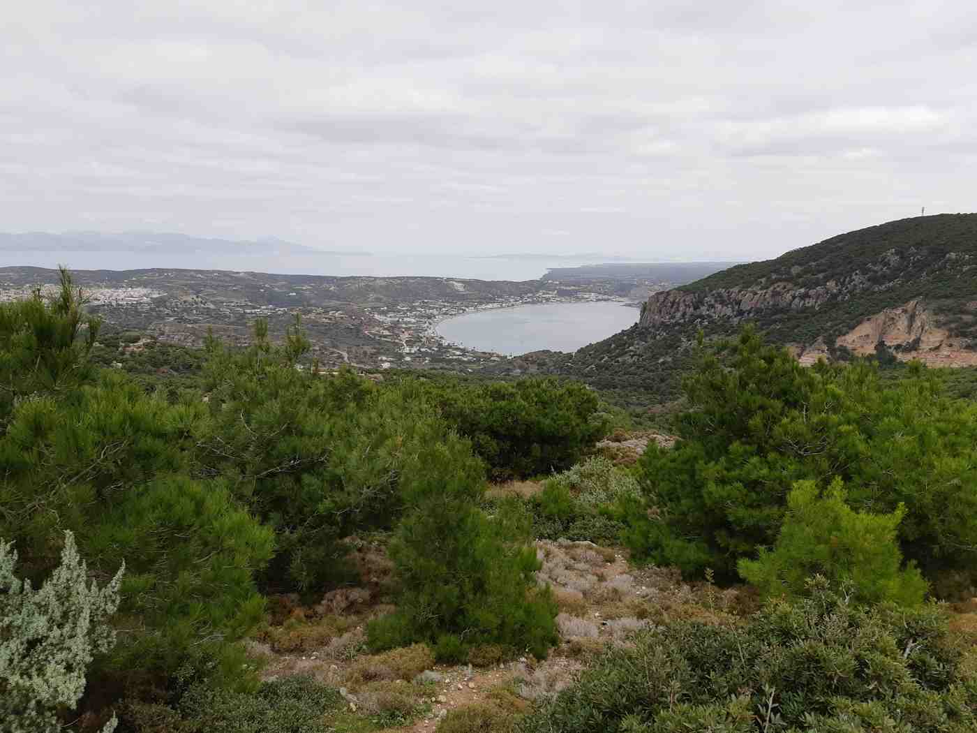 Kos-Kefalos-harbour-part of the Gulf-Kamari-Kampos-view near Oros Zini-02ESD
