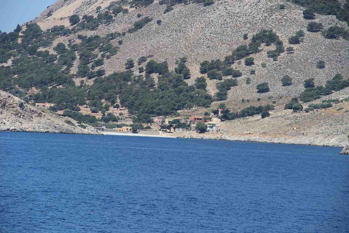 Marathounta Beach on Symi: A Quiet Pebble Bay with Goats and Clear Water