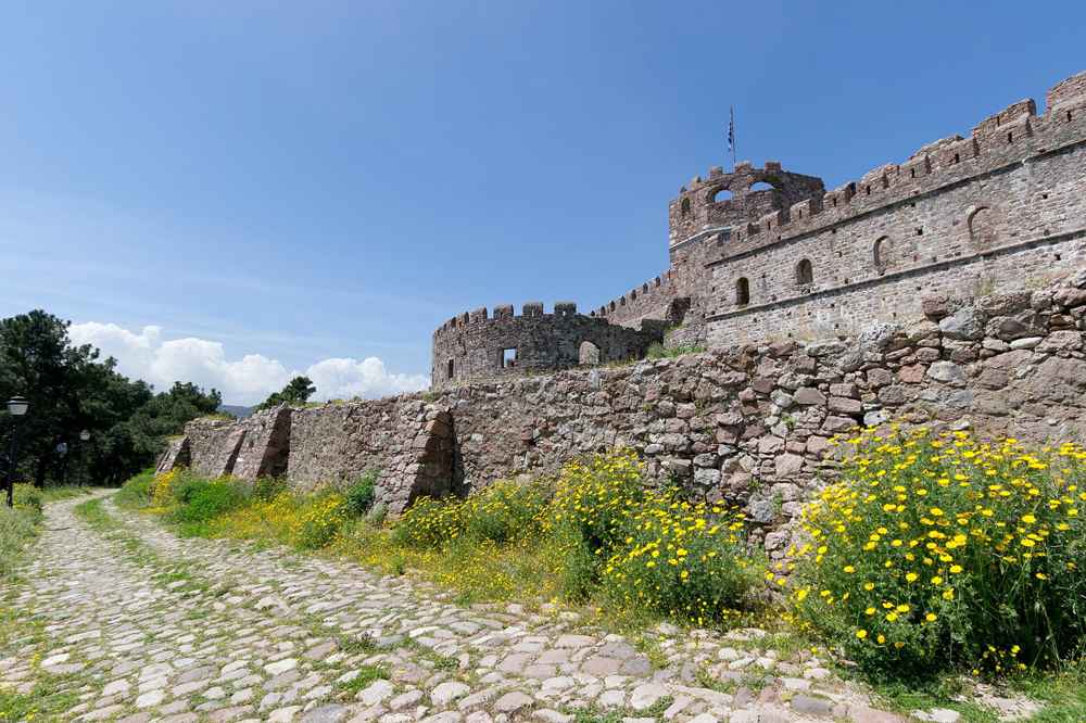 The Byzantine castle of Mytilene on Lesbos