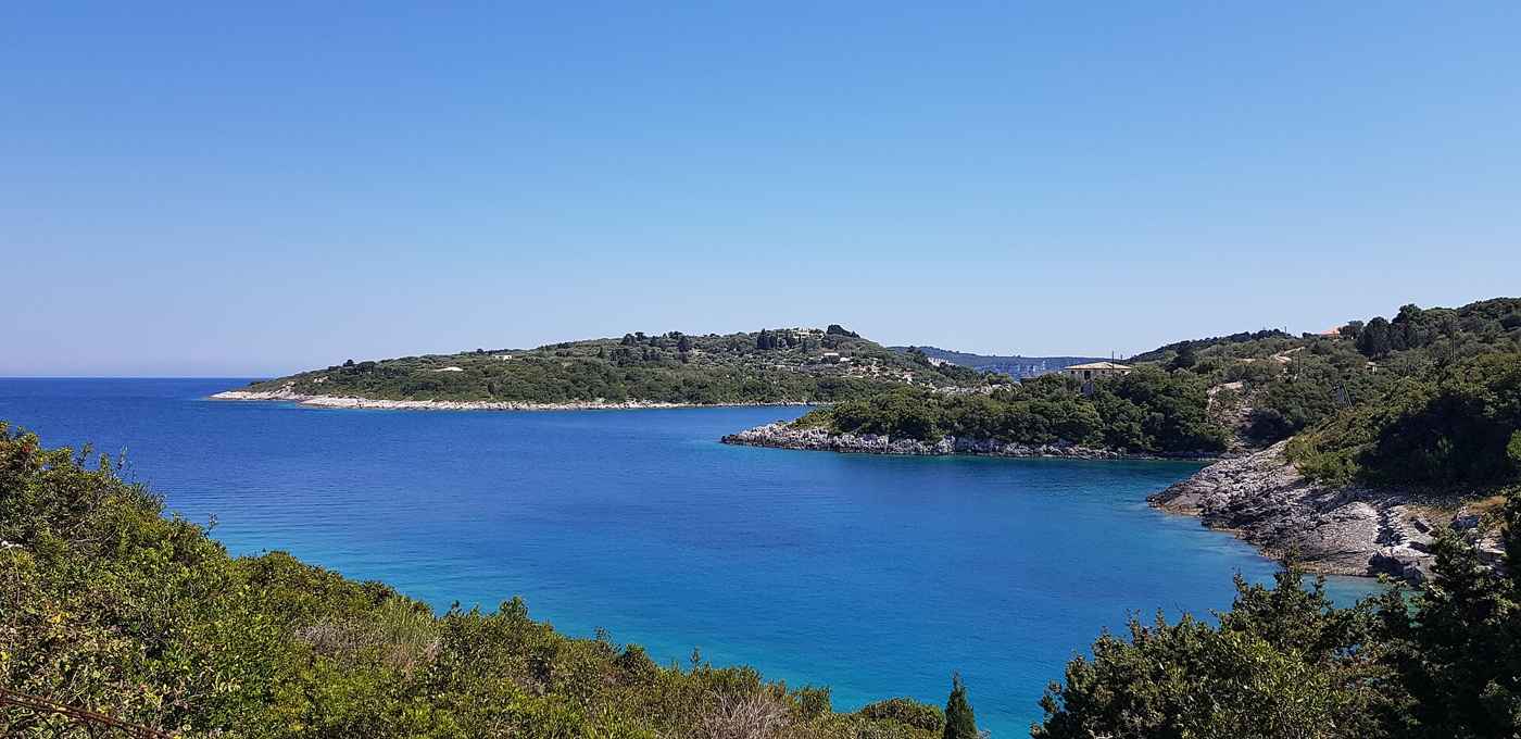 A turquoise bay on the south-east coast of Paxos