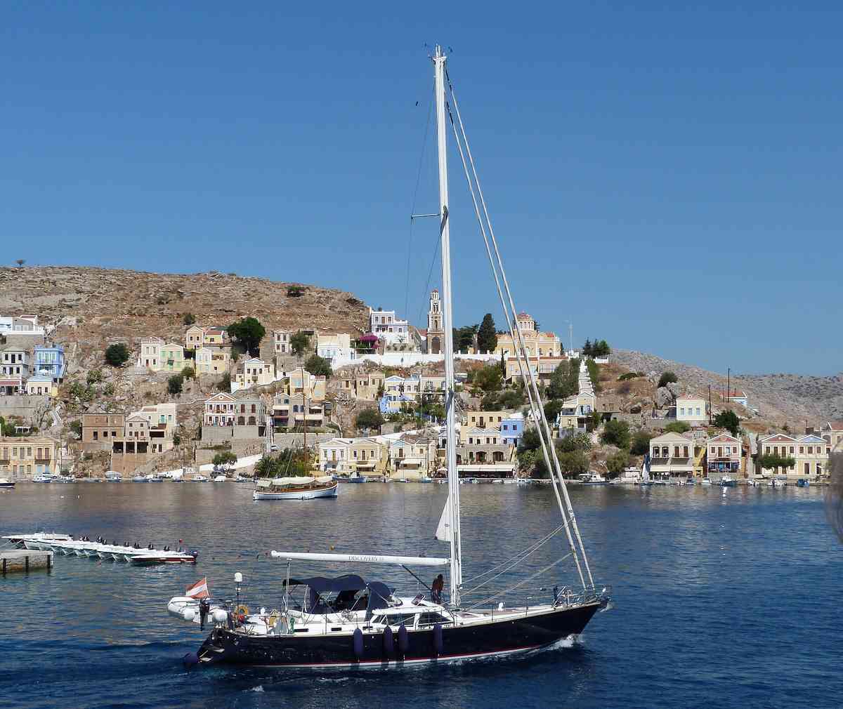 Sheltered harbour on Symi near Pedi