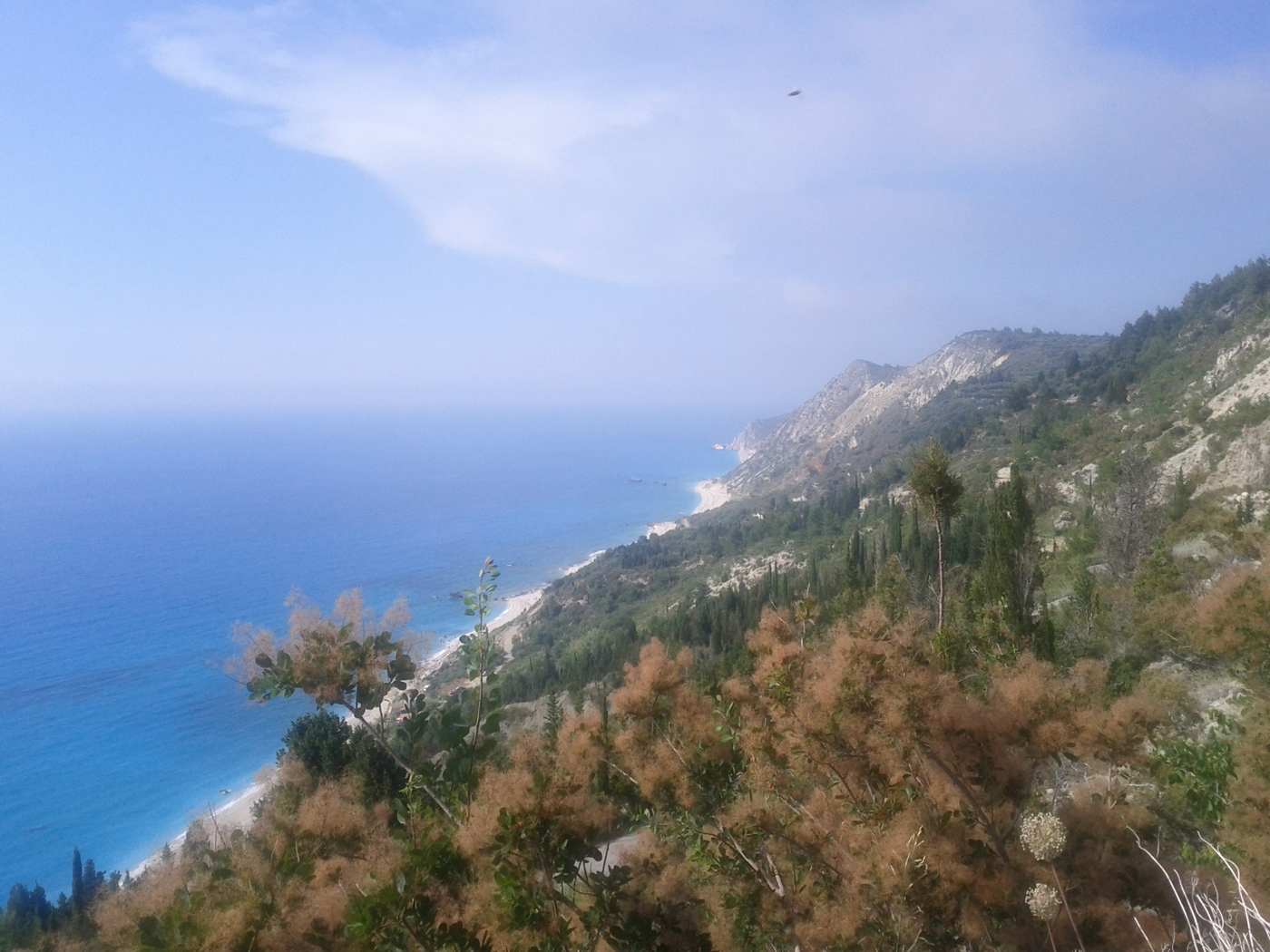 The west-coast beaches near Pefkoulia and Agios Nikitas, Lefkada