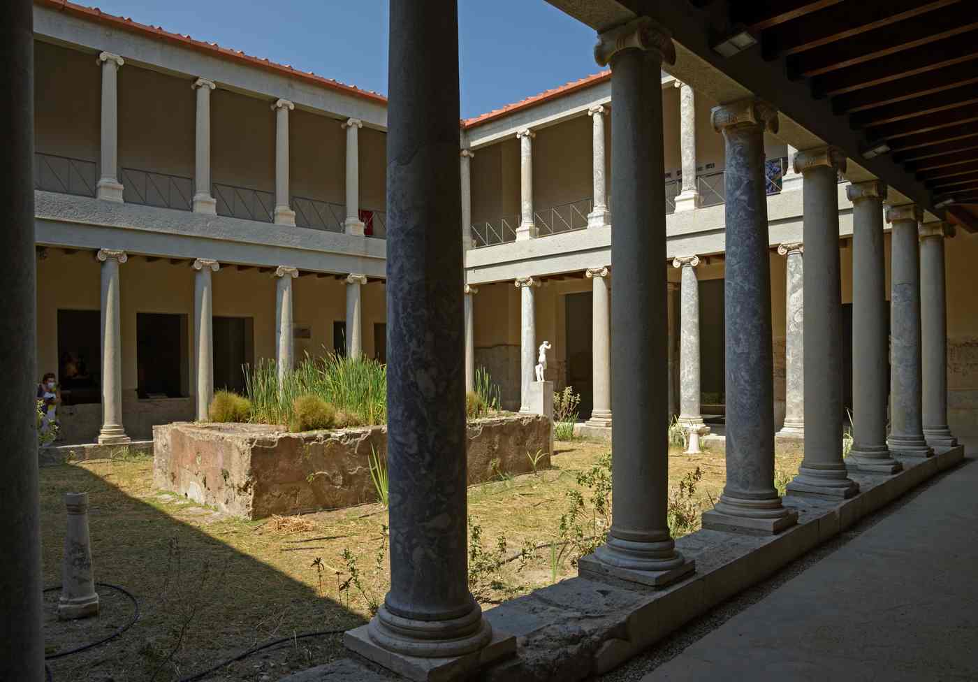 Inner courtyard of Casa Romana. Kos, Greece