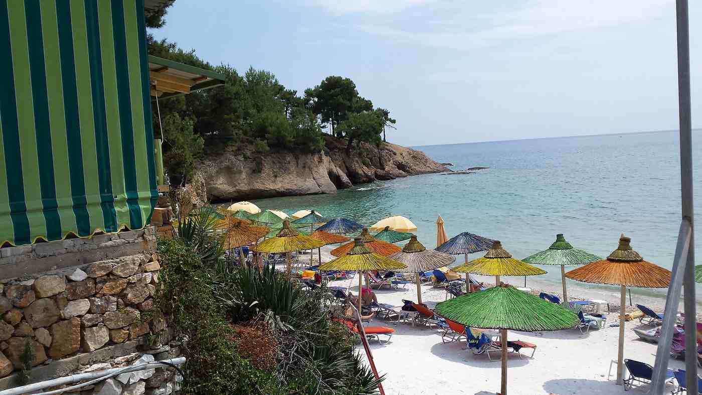 Rosogremos Beach on the South Coast of Thassos