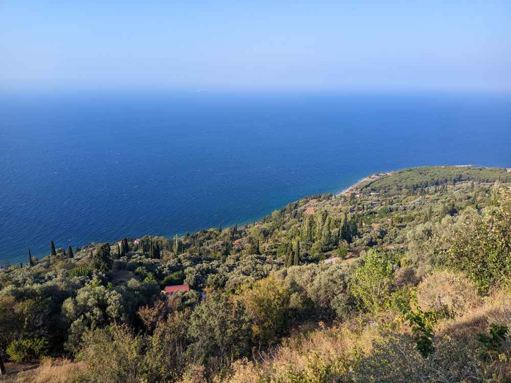 Sea view from Ampelos, Samos