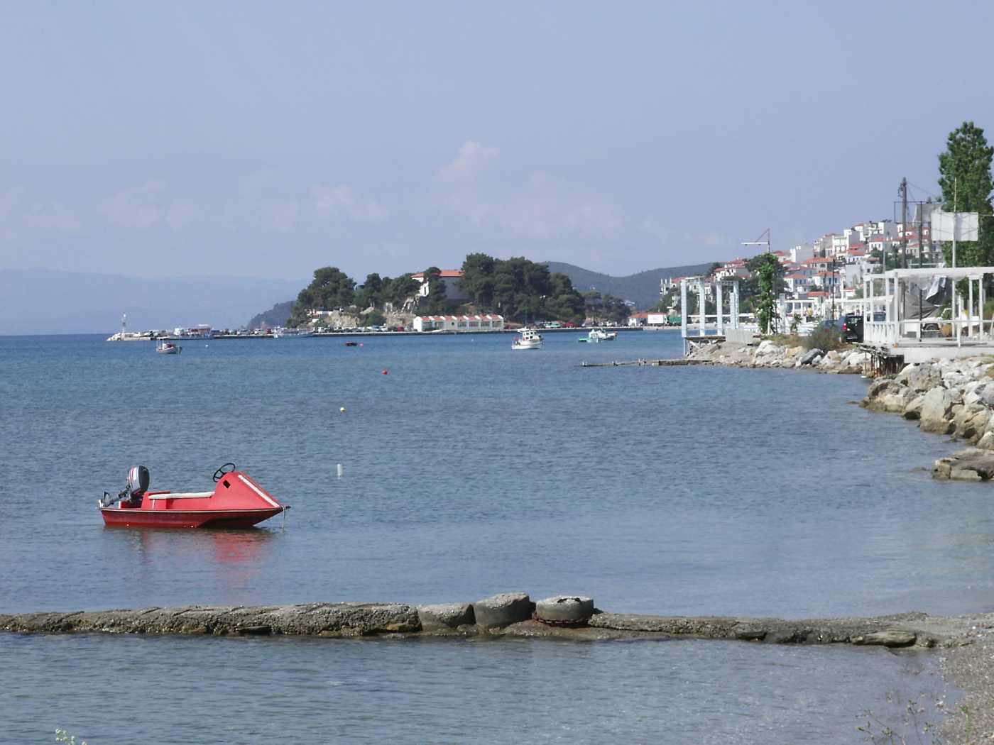 Skiathos port quay