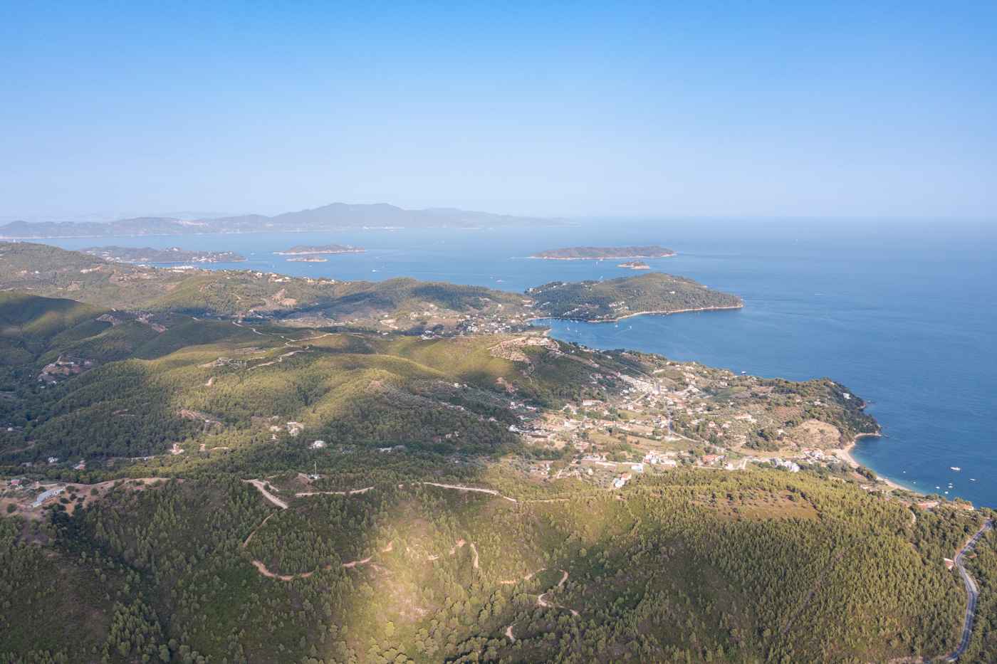 Green landscape of Skiathos