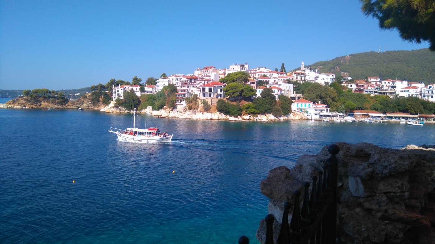 Skiathos Town seen from Bourtzi