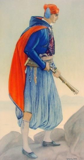 Spetses, Greece — Vraka Aegean Islands Greek Costume