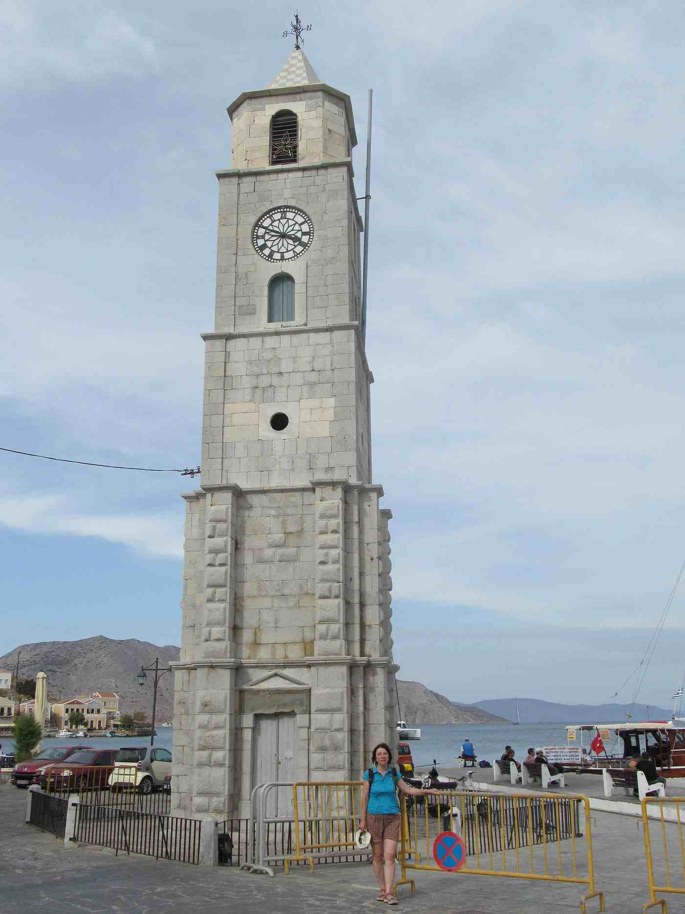 The Symi Clock Tower and the Nautical Museum on Gialos