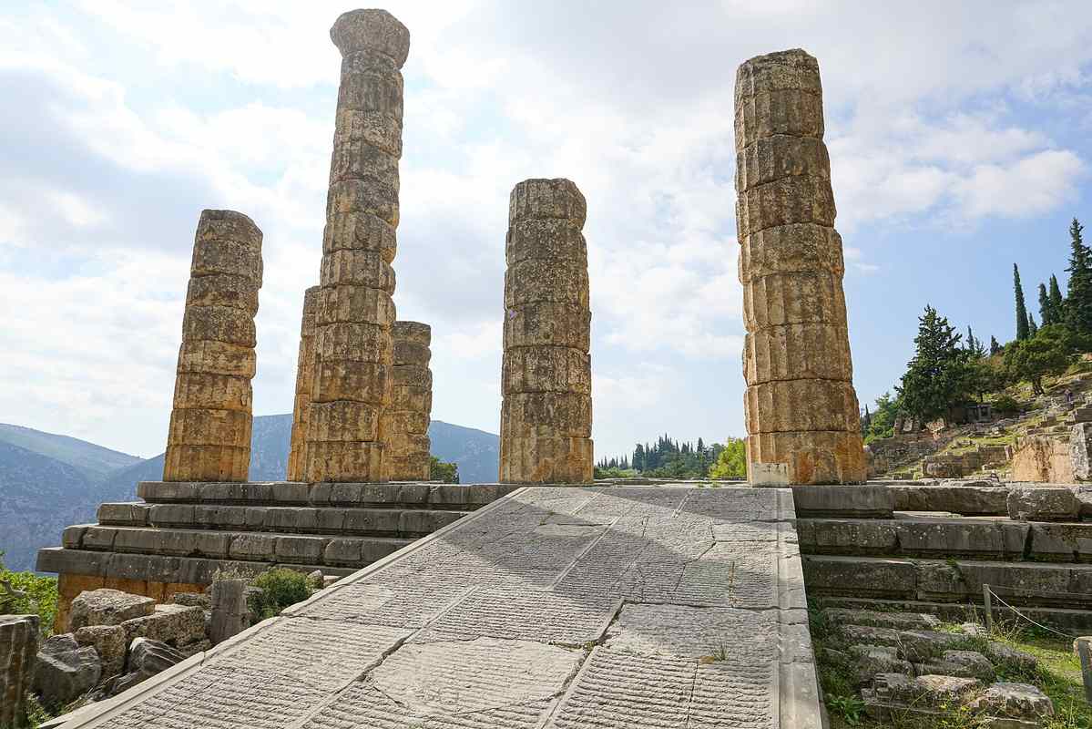 The Temple of Apollo at Delphi