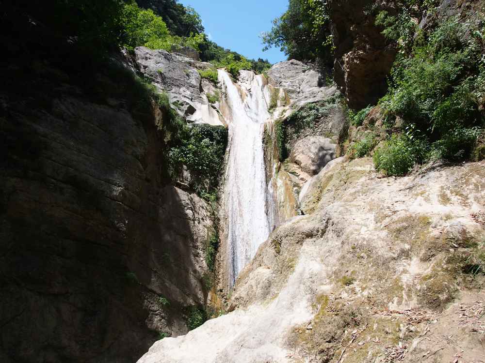 The Nydri waterfall in the Dimosari gorge, Lefkada