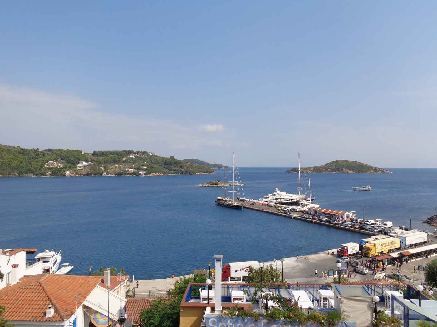 New harbour of Skiathos