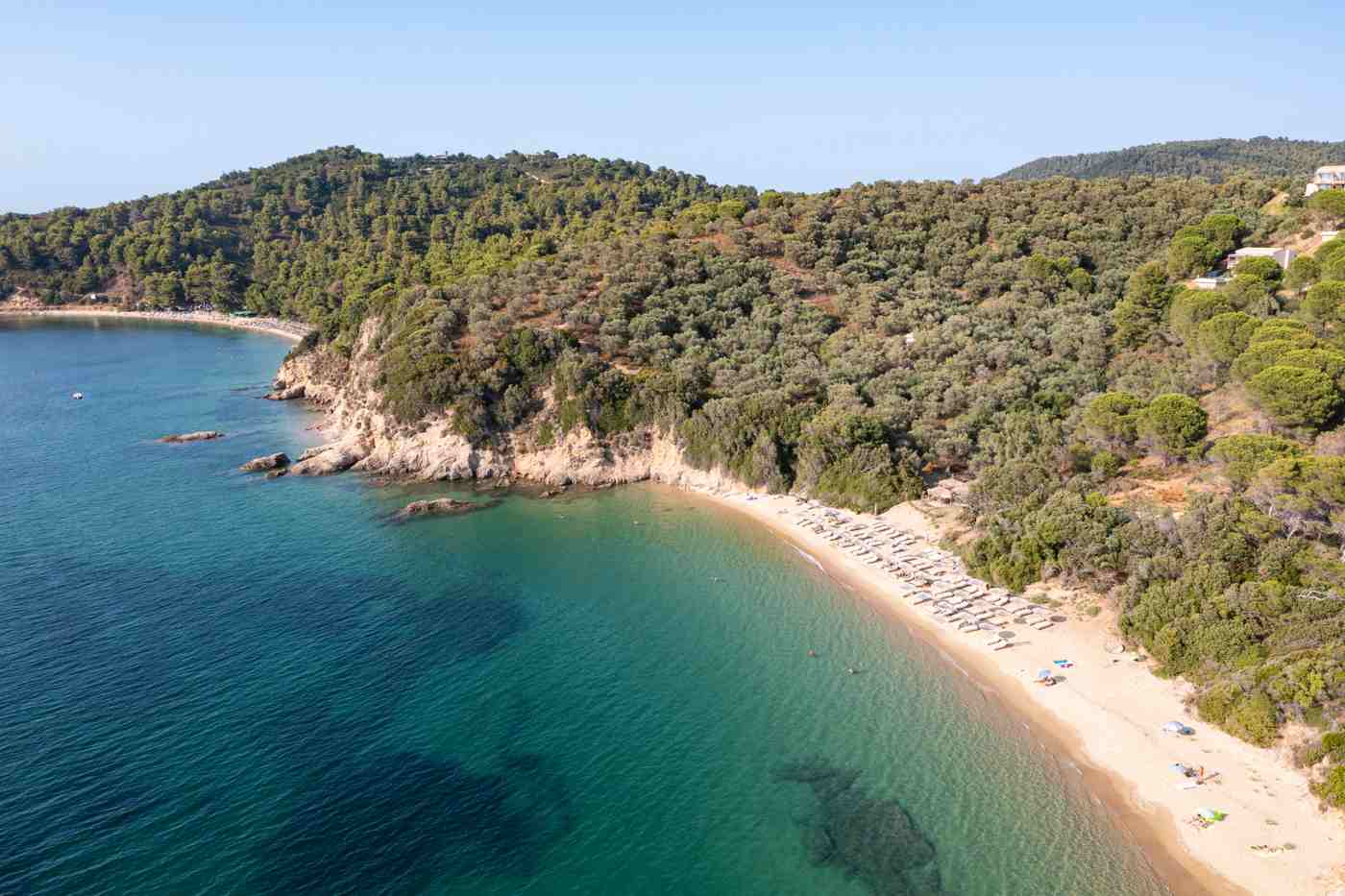 Banana Beach from above, Skiathos