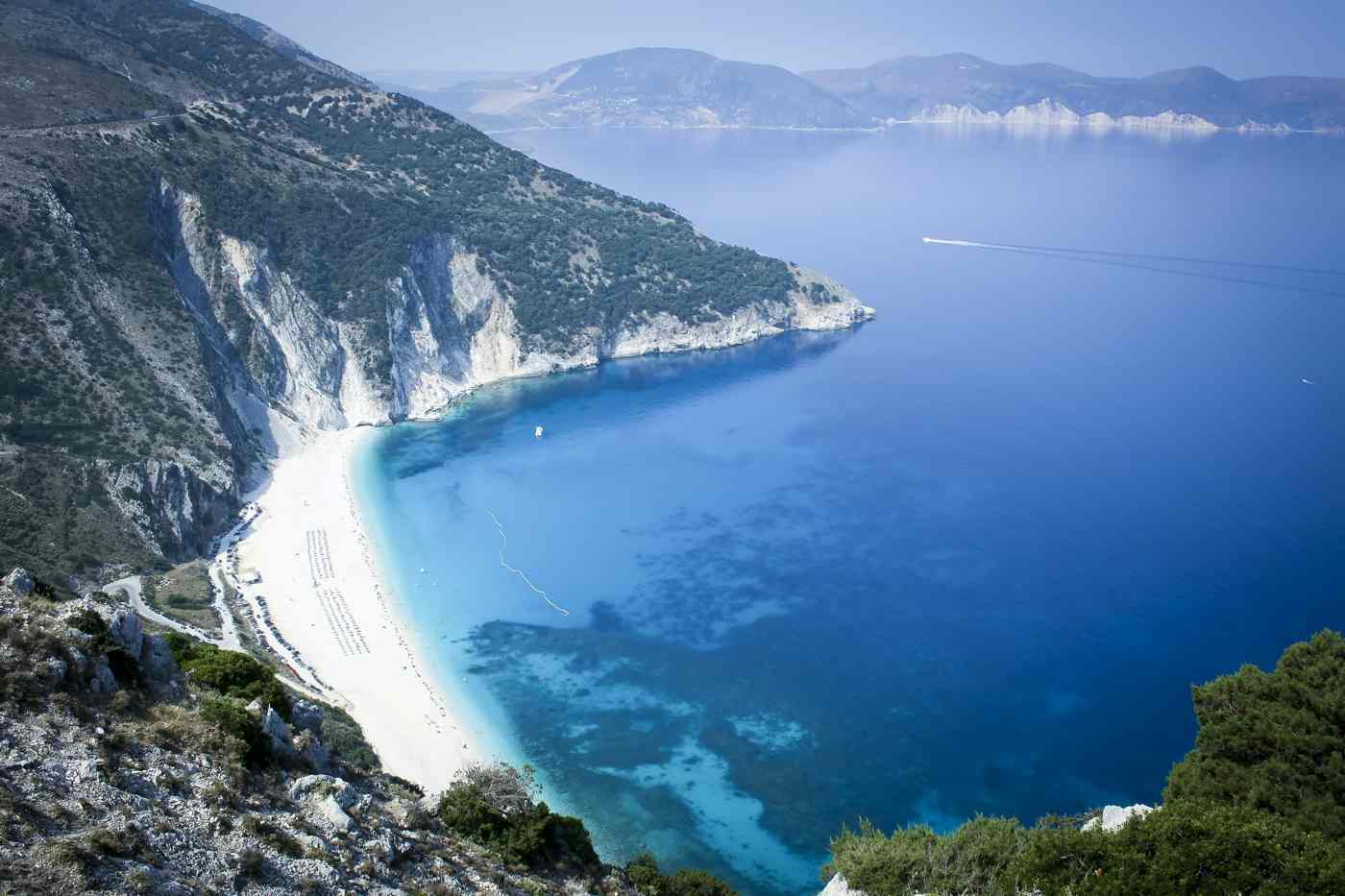 Myrtos Bay from the coast road, Kefalonia