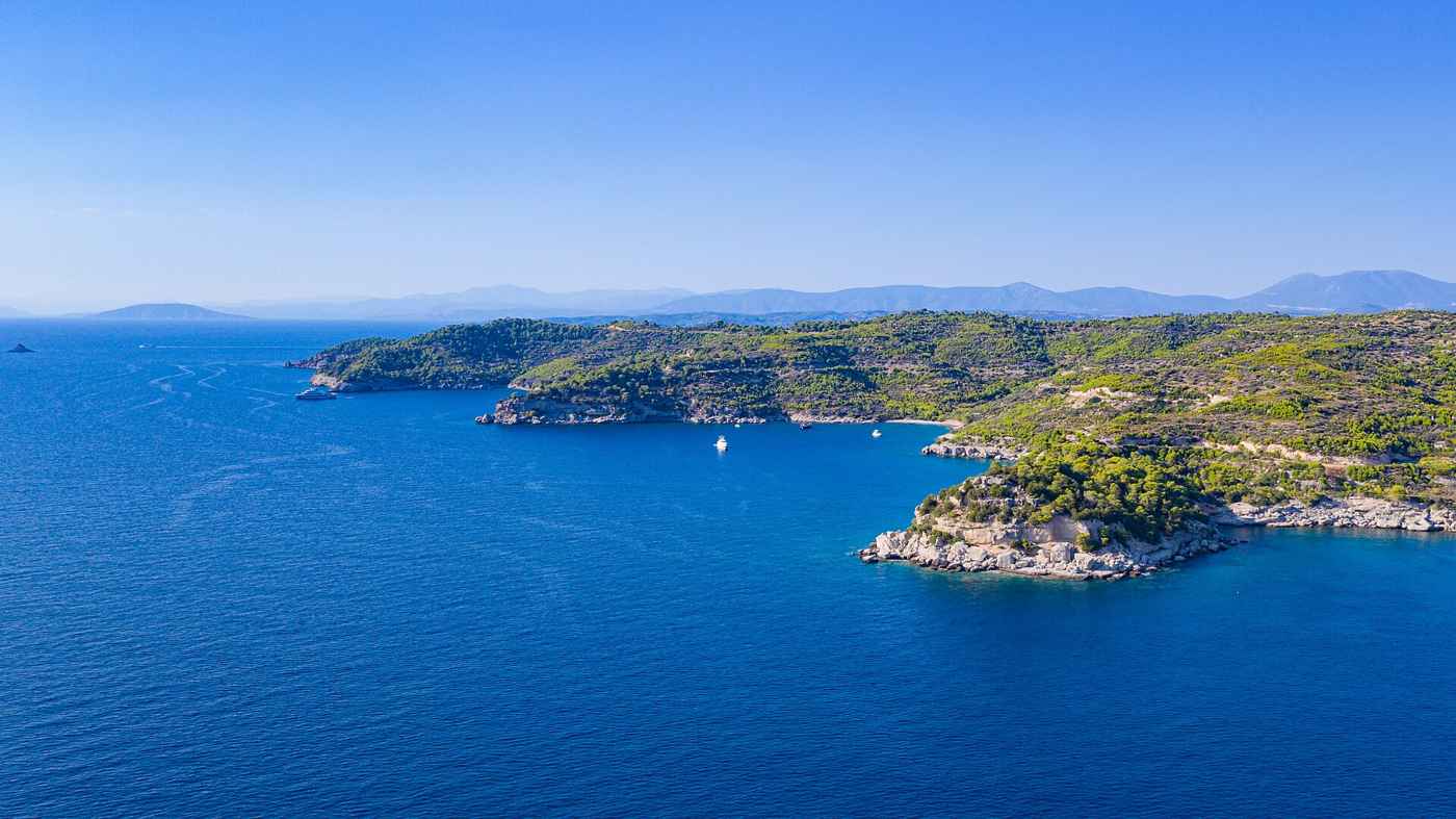 Spetses, Greece — Part of the Argolic Gulf near Spetses island, Greece (487602