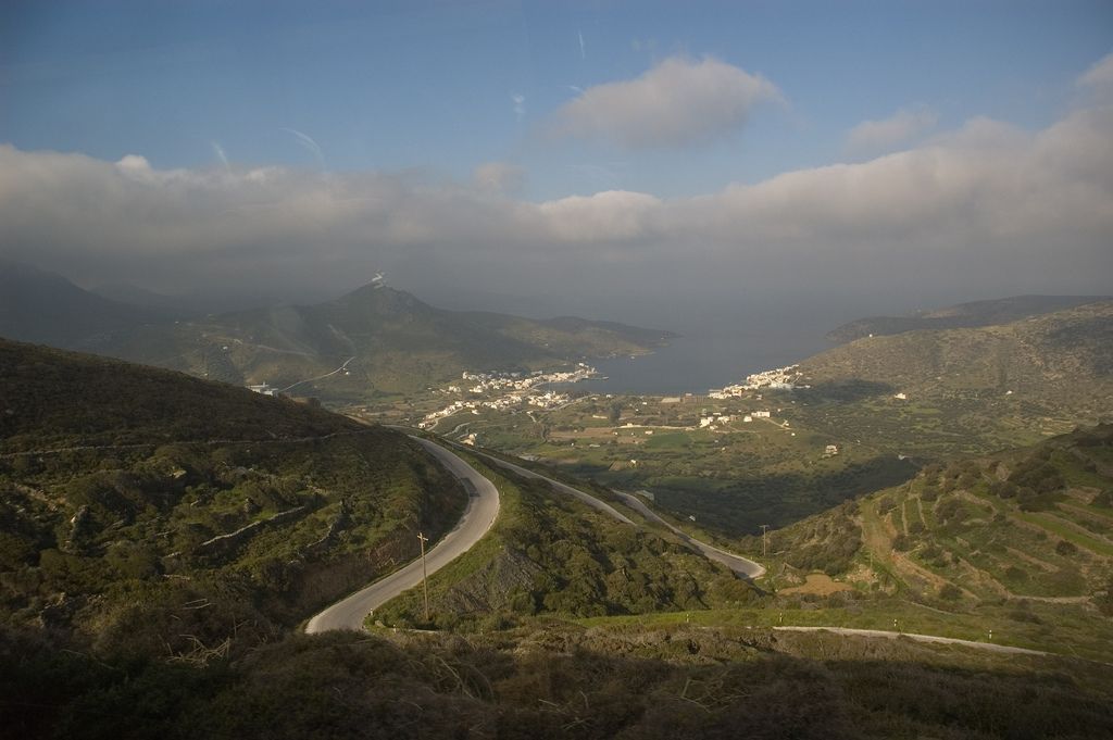 The bay and port town of Katapola, the central and most practical base on Amorgos