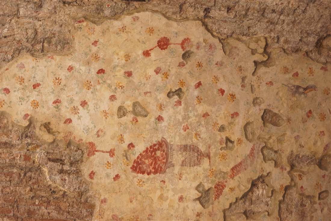 A carved sarcophagus and rock-cut tombs at the Cave of the Seven Sleepers near Ephesus