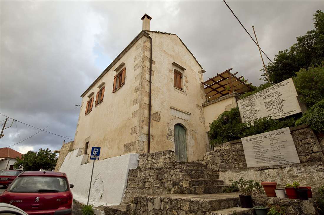 A restored stone house in the traditional Apokoronas village of Vamos, east of Chania in Crete
