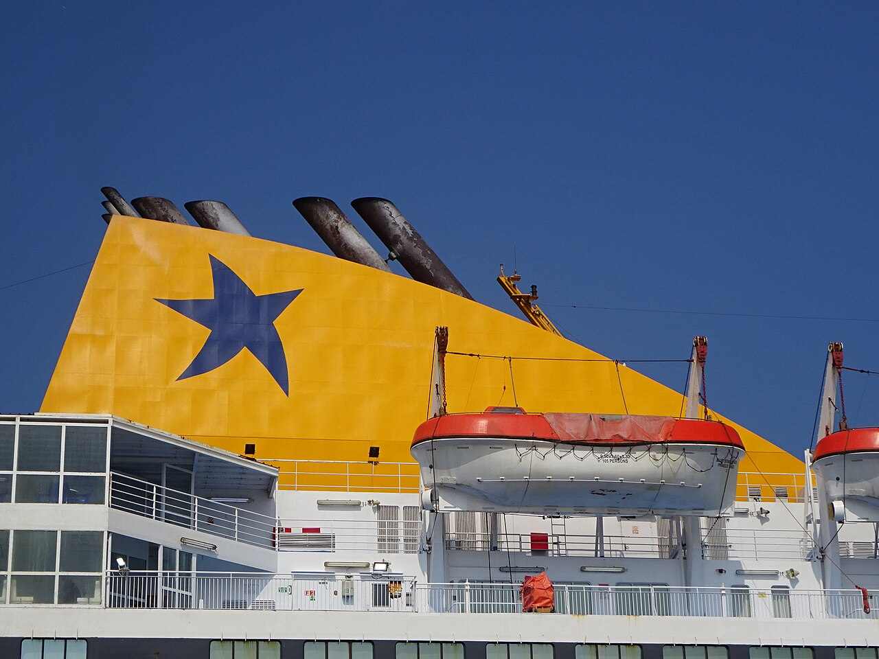 The Blue Star Chios ferry that sails the route between Piraeus and Chios
