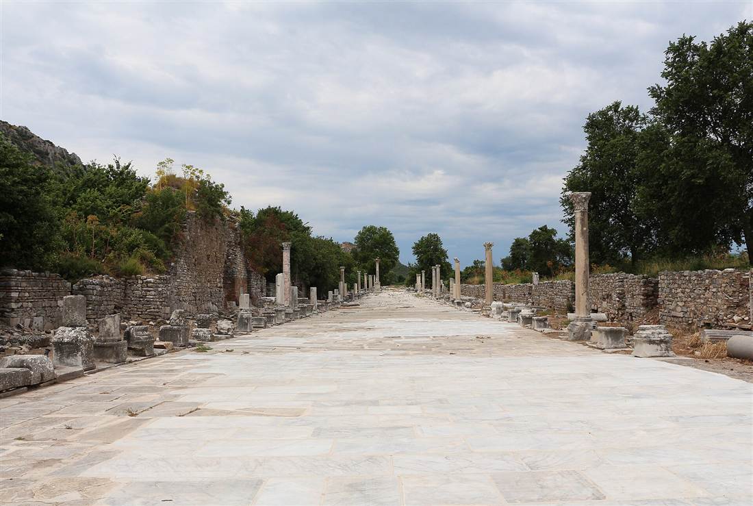 The Arcadian Way, the colonnaded Harbour Street of Ephesus