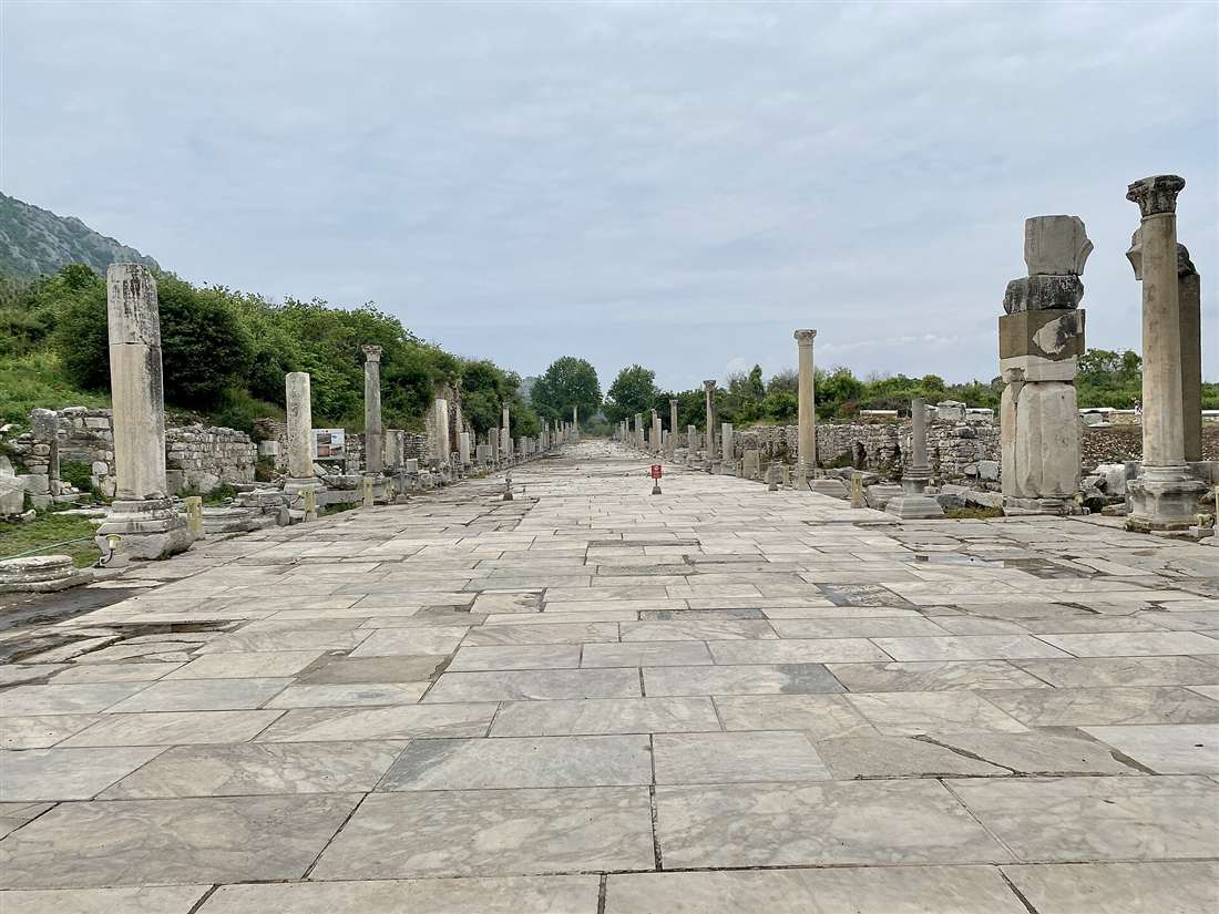 The Arcadian Way, the colonnaded street from the theatre to the old harbour of Ephesus