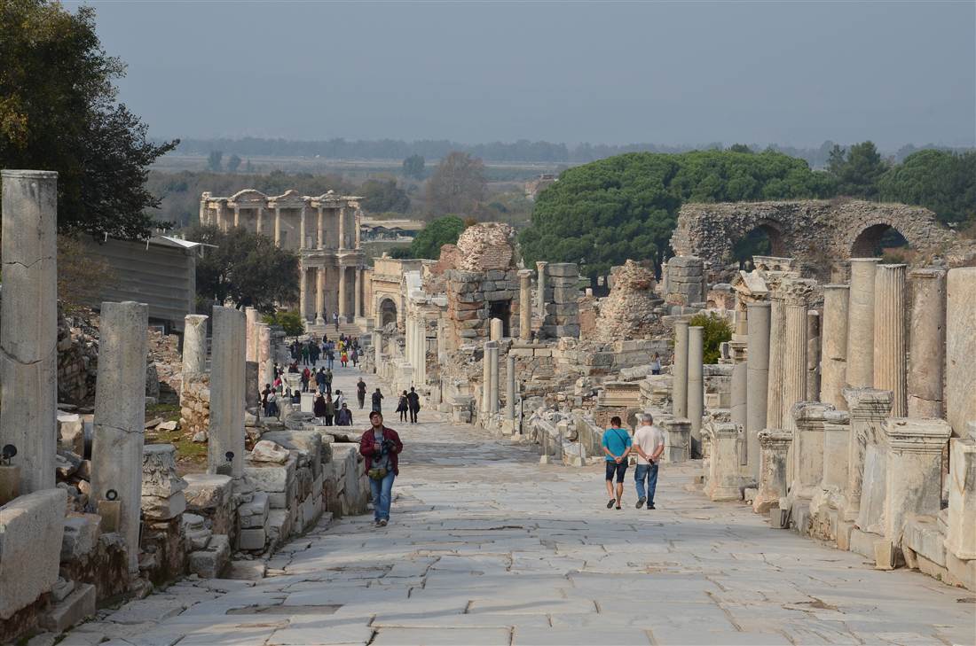 Curetes Street at Ephesus leading toward the Library of Celsus