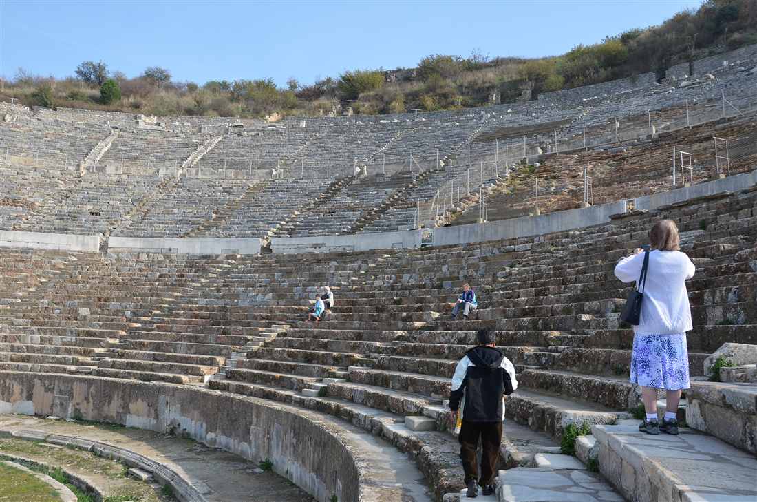 The Great Theatre of Ephesus, where the riot of the silversmiths against Saint Paul took place