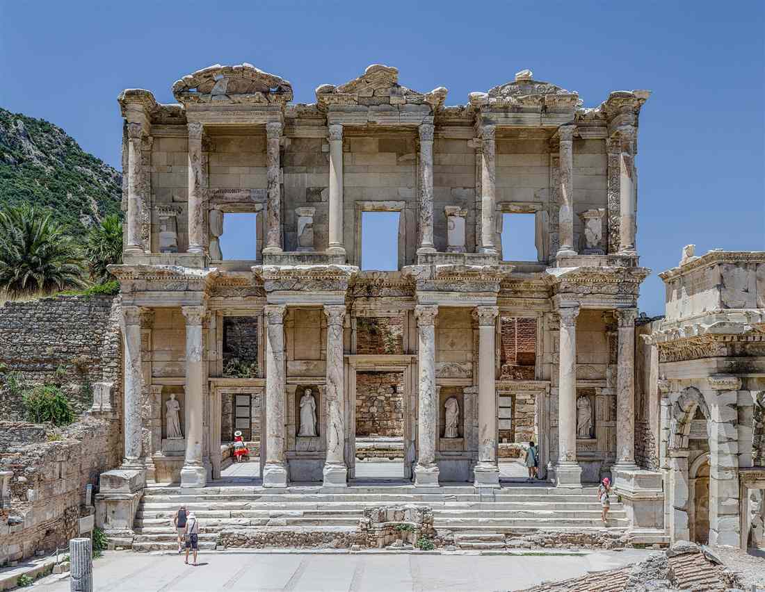 The Library of Celsus at Ephesus, the other half of an Ephesus and Pamukkale tour