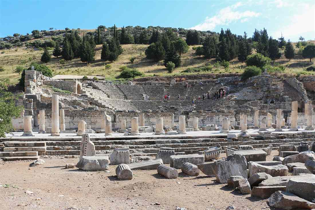 The Odeon of Ephesus, the small roofed theatre and council house on the State Agora