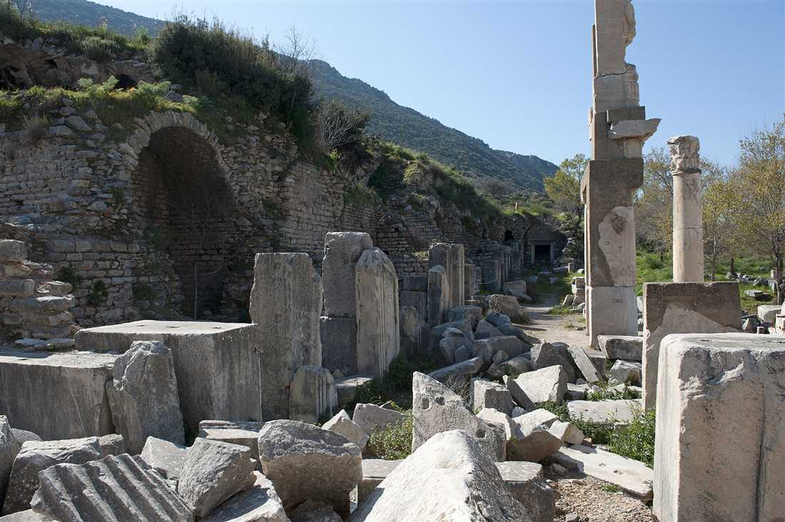 The State Agora at the top of Ephesus beside the Odeon