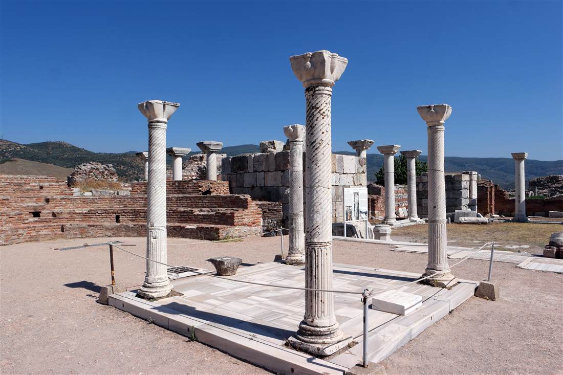 The tomb of the Apostle John at the Basilica of St John near Ephesus