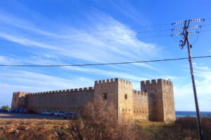 The Venetian fortress of Frangokastello near Chora Sfakion, Crete
